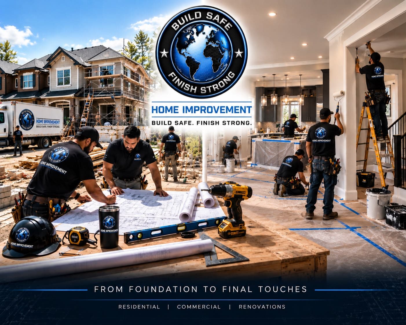Global Finishing - Build Safe, Finish Strong. Residential, commercial and renovation home improvement services, from foundation to final touches.